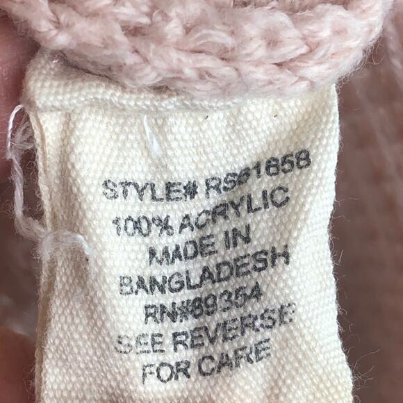 Women's Distressed Pink Sweater - Picture 5 of 6